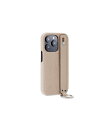 (iPhone 14 Pro) ハンドル付き バックカバーケース シュリンクレザー
