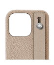(iPhone 14 Pro) ハンドル付き バックカバーケース シュリンクレザー
