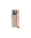 (iPhone 14 Pro) ハンドル付き バックカバーケース シュリンクレザー