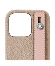 (iPhone 14 Pro) ハンドル付き バックカバーケース シュリンクレザー