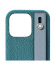 (iPhone 14 Pro) ハンドル付き バックカバーケース シュリンクレザー