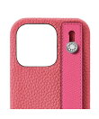(iPhone 14 Pro) ハンドル付き バックカバーケース シュリンクレザー