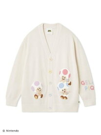 【SALE／30%OFF】gelato pique 【スーパーマリオ】【ユニセックス】キノピオ&ヨッシージャガードカーディガン ジェラートピケ トップス カットソー・Tシャツ ネイビー【送料無料】