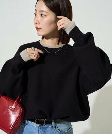 FREAK'S STORE 接結 配色 カラー ニット プルオーバー【限定展開】25AW フリークスストア トップス ニット イエロー ブラック オレンジ グリーン ブルー【送料無料】