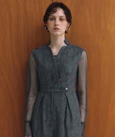 ANDRESD 【2点セット】結婚式・お呼ばれ対応 レースパンツドレス アンドレスド ワンピース・ドレス ドレス ブラック カーキグリーン ブルー【送料無料】