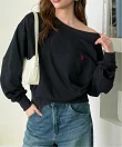 【U.S.POLO.USSN】ボートネックスウェット