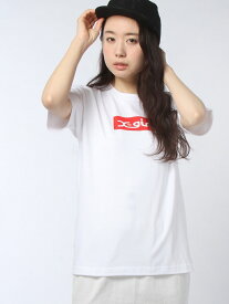 【SALE／30%OFF】X-girl BOX LOGO S/S TEE エックスガール トップス カットソー・Tシャツ ホワイト ブラック【送料無料】