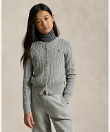 POLO RALPH LAUREN (ガールズ 7才~16才)ミニ ケーブル コットン カーディガン ラルフローレン トップス …