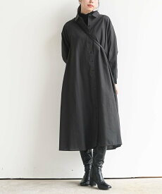 【SALE／33%OFF】RPS pura コットンロングシャツワンピース アールピーエス ワンピース・ドレス シャツワンピース ホワイト グレー ベージュ カーキ【送料無料】