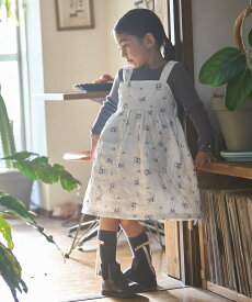 【SALE／20%OFF】petit main 【リンク】キルトジャンパースカート ナルミヤオンライン ワンピース・ドレス ジャンパースカート ホワイト