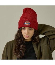ABAHOUSE LASTWORD 【Dickies / ディッキーズ】EX FIRE LOGO KNIT WATC アバハウス 帽子 ハット レッド ブラック