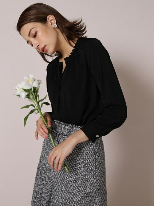 Ketty スエードノーカラーブラウス Rakuten Fashion 楽天ファッション 旧楽天ブランドアベニュー Bq0153