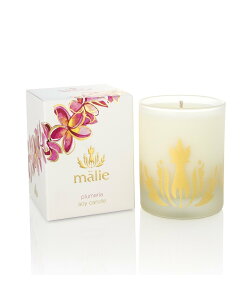 Malie Organics ()Soy Candle Plumeria }GI[KNX CeAEG fBt[U[EEA}ICELhyz