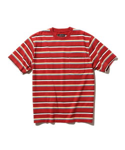 �ySALE�^50%OFF�zBEAMS PLUS Pocket Tee Multi Stripe �r�[���X �A�E�g���b�g �g�b�v�X �J�b�g�\�[�ET�V���c �z���C�g ���b�h �p�[�v���y���������z