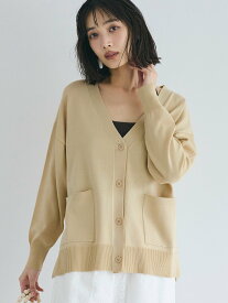 coca 【UVカット】ビッグカーディガン コカ トップス カーディガン ブルー ベージュ グレー ブラック