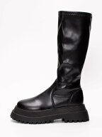 【SALE／57%OFF】SVEC SVEC ストレッチレザー サイドジップ ロングブーツ シュベック シューズ・靴 ブー…