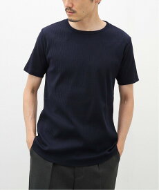 【SALE／30%OFF】EDIFICE 【BUREAU / ビューロー】ブロードステッチ リブクルーネックカットソー エディフィス トップス カットソー・Tシャツ ネイビー ホワイト ベージュ【送料無料】