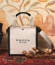 TOCCA 【WEB限定】TABLEAU BAG キャンバスバッグ トッカ バッグ ショルダーバッグ ホワイト グレー ブラック【送料無料】