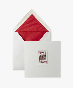 SMYTHSON Love King Of My Heart Card �X�}�C�\�� �C���e���A�E�����G�� �I�u�W�F�E�u���E�A�[�g �z���C�g