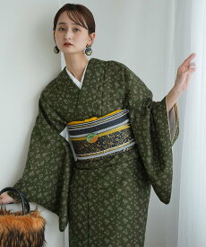 utatane 【utatane select】 袷着物 単品 緑の源氏香柄 ウタタネ 着物・浴衣・和装小物 着物【送料無料】