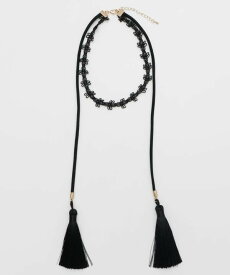 カヤ 【カヤ】房飾りチョーカー アミナコレクション アクセサリー・腕時計 チョーカー ブラック ネイビー シルバー