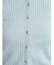 【ウォッシャブル】ワイドリブシアーラメカーディガン
