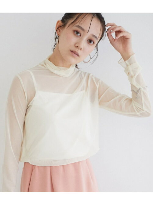 Vis キャミ付きシアージャージトップス Rakuten Fashion 楽天ファッション 旧楽天ブランドアベニュー Cc7156
