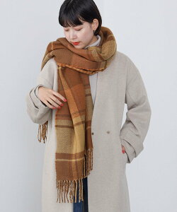 BEAMS HEART WOMEN BEAMS HEART / �`�F�b�N�� ���o�[�V�u�� �X�g�[�� �r�[���X �n�[�g �t�@�b�V�����G�� �}�t���[�E�X�g�[���E�l�b�N�E�H�[�}�[ �l�C�r�[ �u���E�� �C�G���[�y���������z