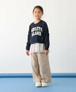 【KIDS】レースドッキングスウェット