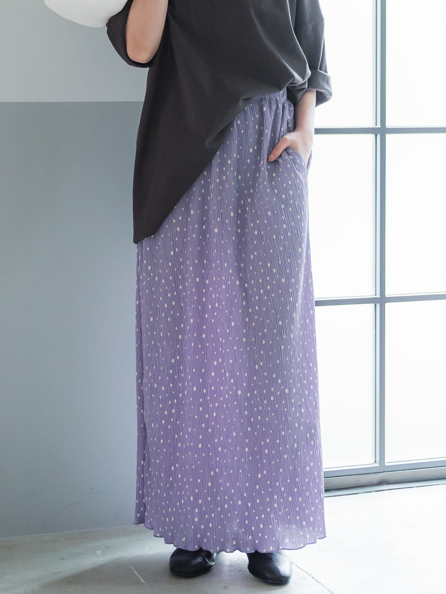 coca｜ドットプリーツスカート | Rakuten Fashion(楽天ファッション