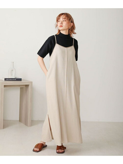 Bou Jeloud Web限定 配色パイピングフレンチリネンキャミワンピース Rakuten Fashion 楽天ファッション 旧楽天ブランドアベニュー Cu5157