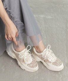 【SALE／60%OFF】RANDA 【Flower Collection】2WAY フラワーデザインシアースニーカー ランダ シューズ・靴 スニーカー ホワイト ピンク【送料無料】