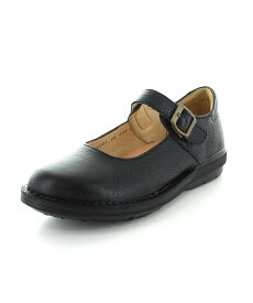 SLOW FACTORY 【MoonStar】 SLワンベルト01 レディス 国産 レザー 3E ムーンスター シューズ・靴 モカシン・デッキシューズ ブラック【送料無料】