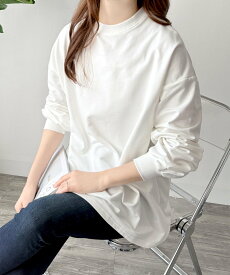 【SALE／45%OFF】Amulet 【Amulet】ルーズシルエットカットソー アミュレット トップス カットソー・Tシャツ ホワイト ブラック ブラウン グレー