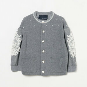 boussole EMBROIDERY CREW CARDIGAN �G���I�|�[�� �g�b�v�X �j�b�g �u���b�N�y���������z