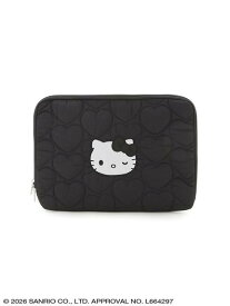 sanrio house ハローキティ ハートキルティングPCケース サンリオ ハウス バッグ その他のバッグ ブラック レッド【送料無料】