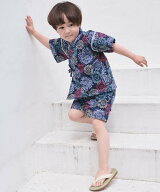 【SALE／14%OFF】petit main 【簡単着用】BOYSアソート甚平 ナルミヤオンライン 着物・浴衣・和装小物 浴…
