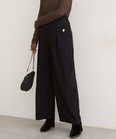 natural couture ポケットデザインハイウエストパンツ ナチュラルクチュール パンツ その他のパンツ ブラウン ブラック ネイビー【送料無料】