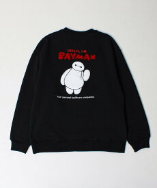GLOSTER 【BAYMAX/ベイマックス】サガラ刺繍クルースウェット 裏起毛 フレディ アンド グロスター トップス スウェット・トレーナー ホワイト ブラック【送料無料】