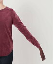 フロッキーベロアレイヤードデザインロンTEE