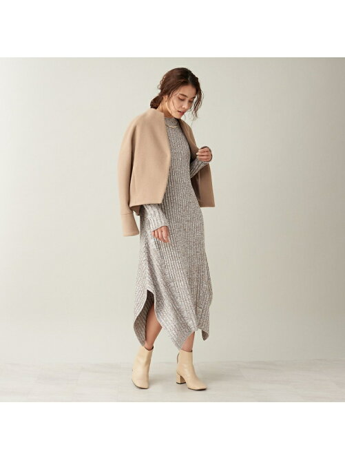 Qualite カラーミックス2wayニットワンピース Rakuten Fashion 楽天ファッション 旧楽天ブランドアベニュー Bv6158