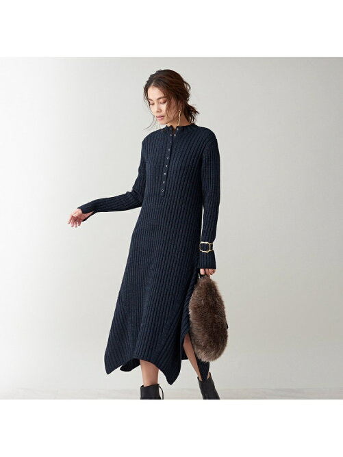 Qualite カラーミックス2wayニットワンピース Rakuten Fashion 楽天ファッション 旧楽天ブランドアベニュー Bv6158