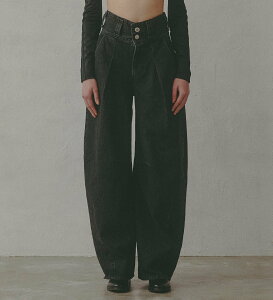 SOMETHING �yGISELe 10�����f�ځzatelier SOMETHING TLEB BALLOON DENIM PANTS/�J�[�u�f�j���p���c �G�h�E�C���I�����C�����[�� �p���c �W�[���Y�E�f�j���p���c �u���[ �u���b�N�y���������z
