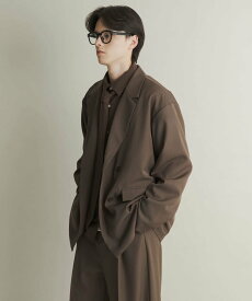 【SALE／60%OFF】SENSE OF PLACE ダブルルーズテーラードジャケット センス オブ プレイス ジャケット・アウター テーラードジャケット・ブレザー ブラウン ブラック