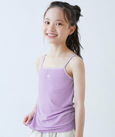 devirock 胸二重 ガールズインナー キャミソール 子供服 キッズ 女の子 入園 入学 通園 26SS デビロック インナー・ルームウェア その他のインナー・ルームウェア ブラック ホワイト