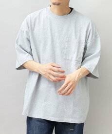 Goodwear USAコットン ポケット付き 半袖 Tシャツ / スーパービッグシルエット エー.エム.エス. トップス カットソー・Tシャツ グレー グリーン ブラック ホワイト ベージュ ブラウン カーキ ブルー