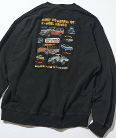 【SALE／31%OFF】FREAK'S STORE ランクル ワッペンデザイン クルーネックスウェット 25AW フリークスストア トップス スウェット・トレーナー ブラック グリーン ブラウン【送料無料】