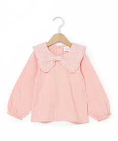 【SALE／50%OFF】SKAPE SKAPE/リボンエリロンT シ・シュ・ノン トップス カットソー・Tシャツ ピンク ホワイト