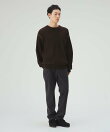 微起毛 ストレッチ テーパードパンツ