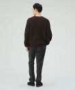 微起毛 ストレッチ テーパードパンツ
